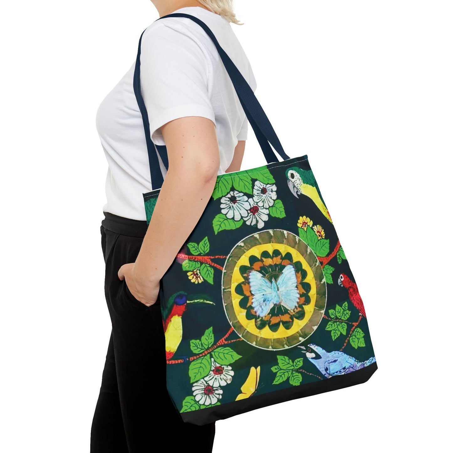 Parrots & Butterfly/Real Wings Tote Bag - 3 Sizes