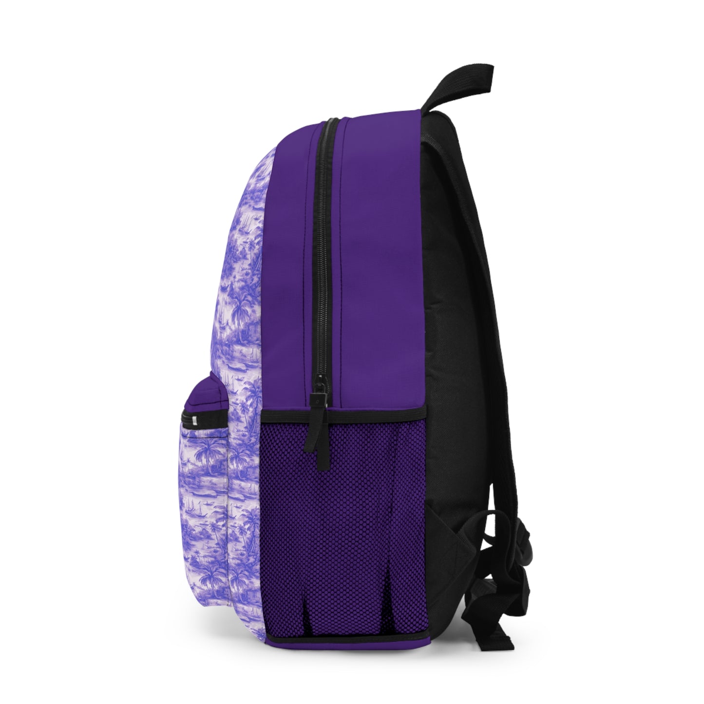 Tropical Backpack  / Tropical Toile #1, Purple