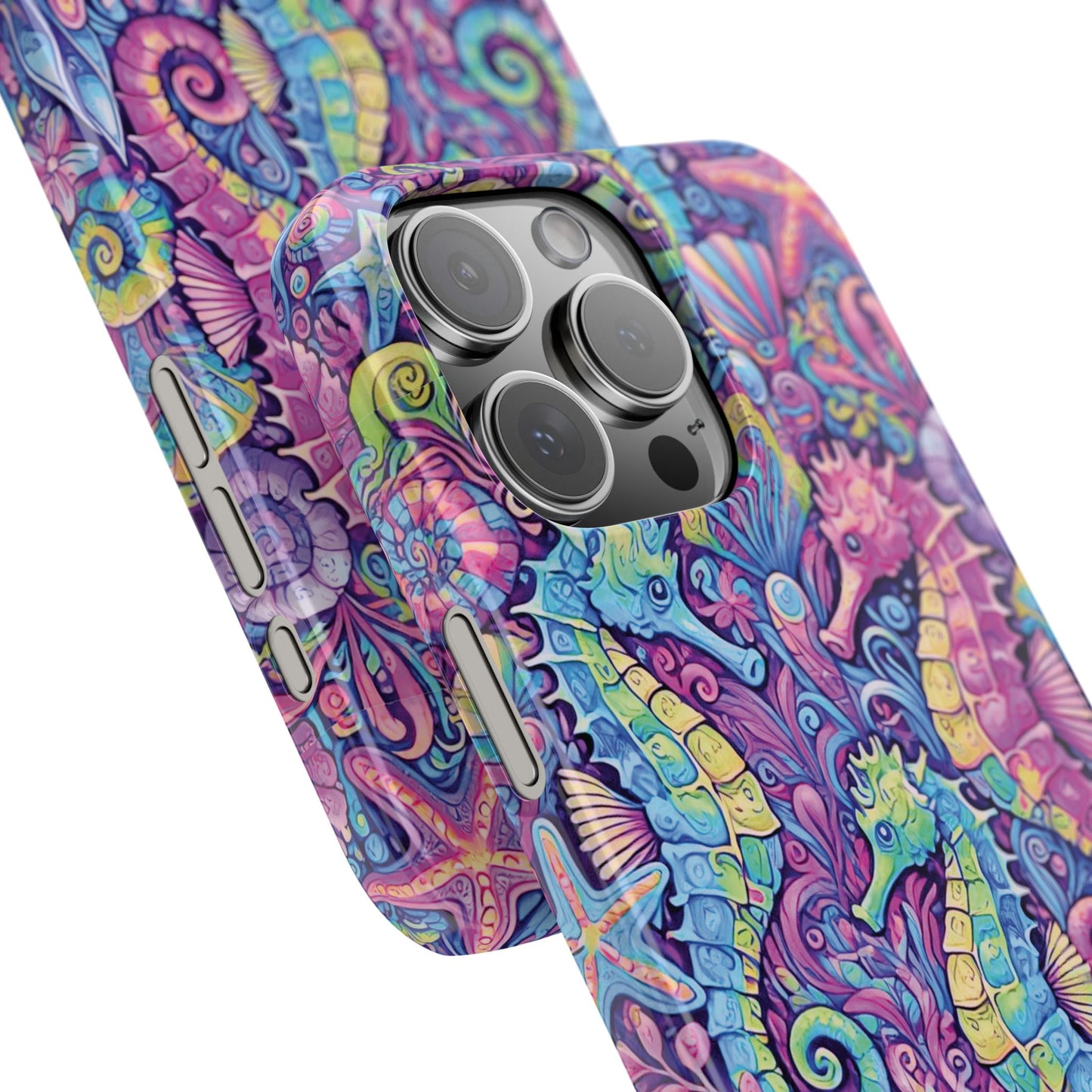 Slim Phone Cases - Seahorses, Fantasy POP