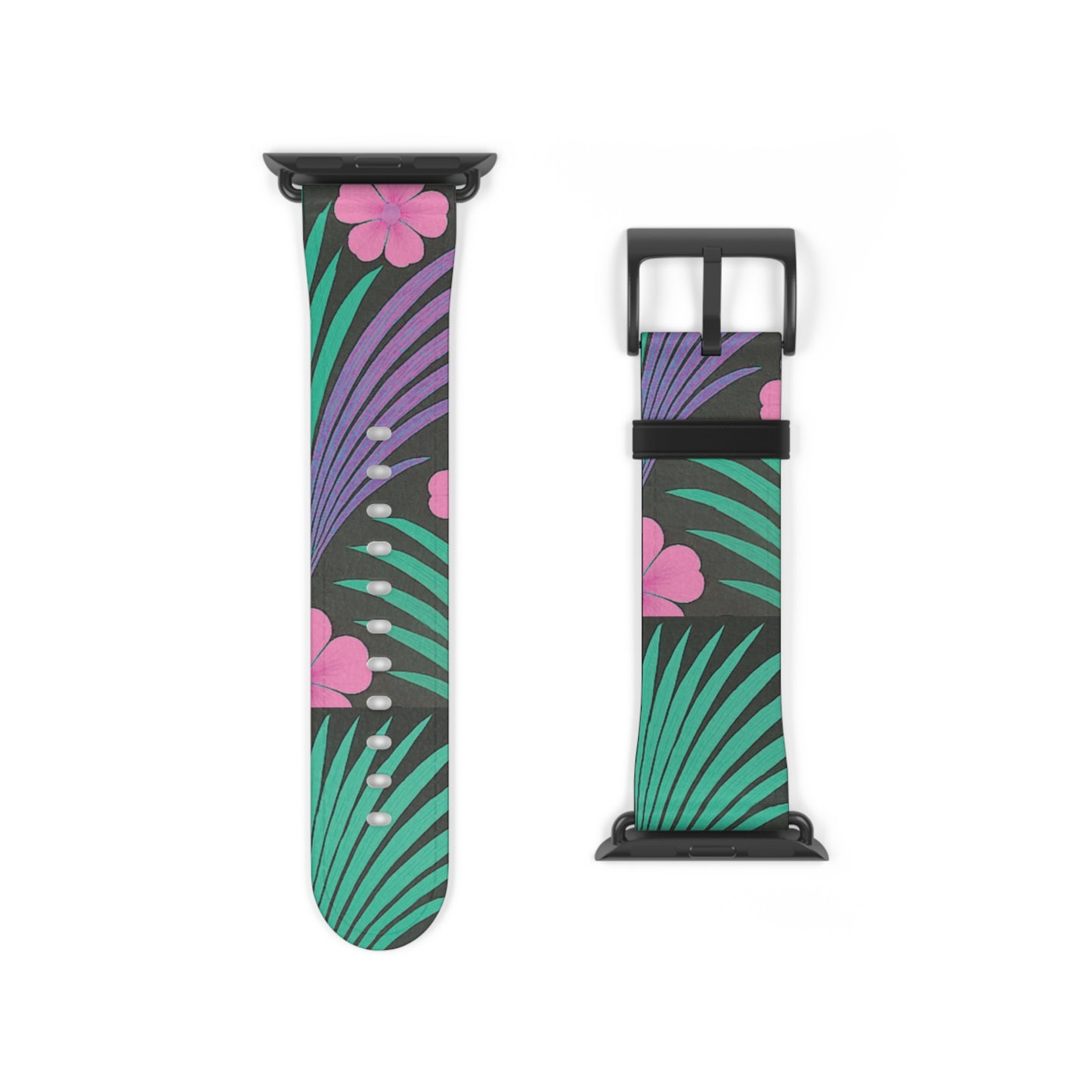 Apple Watch Band - Midnight Hibiscus Deco/Pink