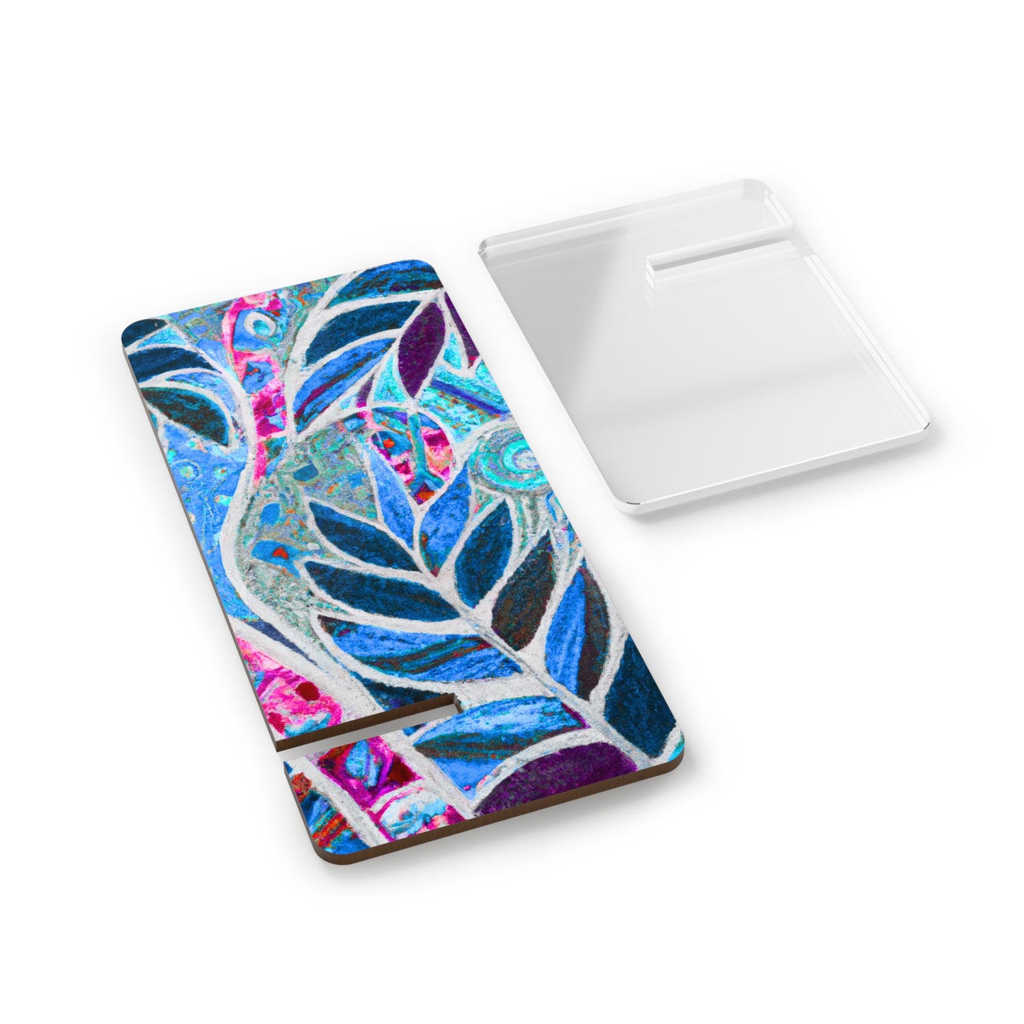 Mobile Display Stand for Smartphones, Amazon Whimsy, Blue