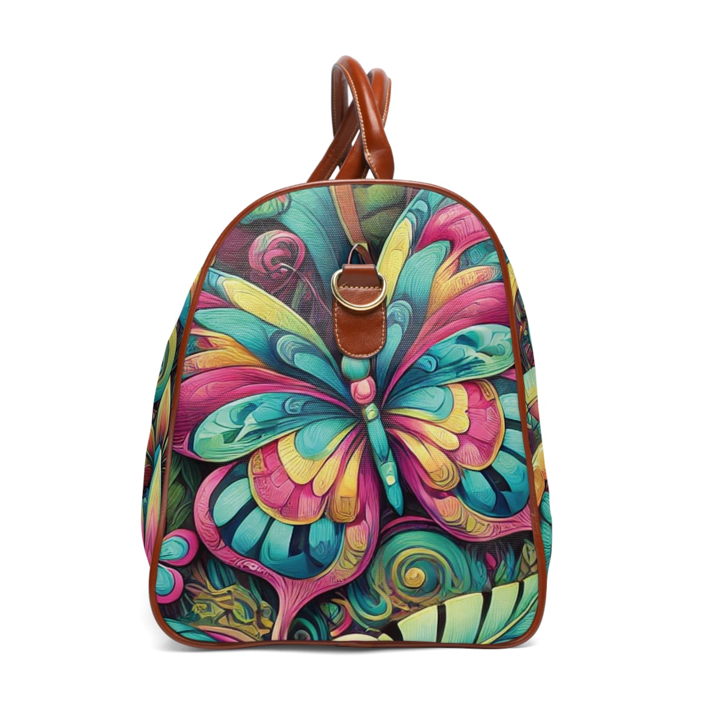 Tropical Waterproof Travel Bag - Perfect for Beach Getaways / Rainforest Butterfly POP