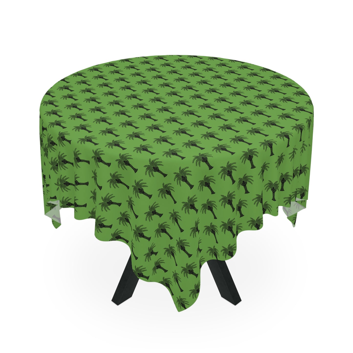 Micro Palm Glory/Green ~ Square Tablecloth, 55" x 55"