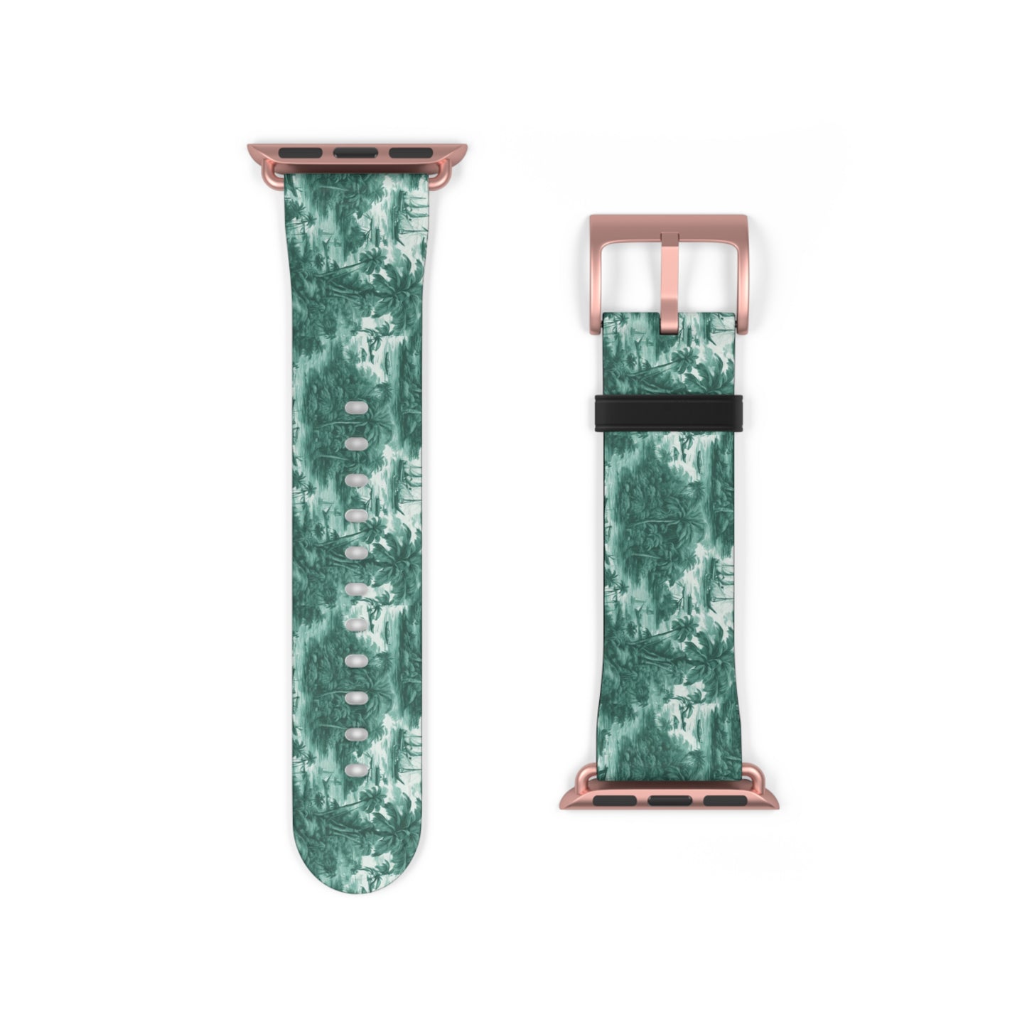 Apple Watch Band - Tropical Toile, evergreen