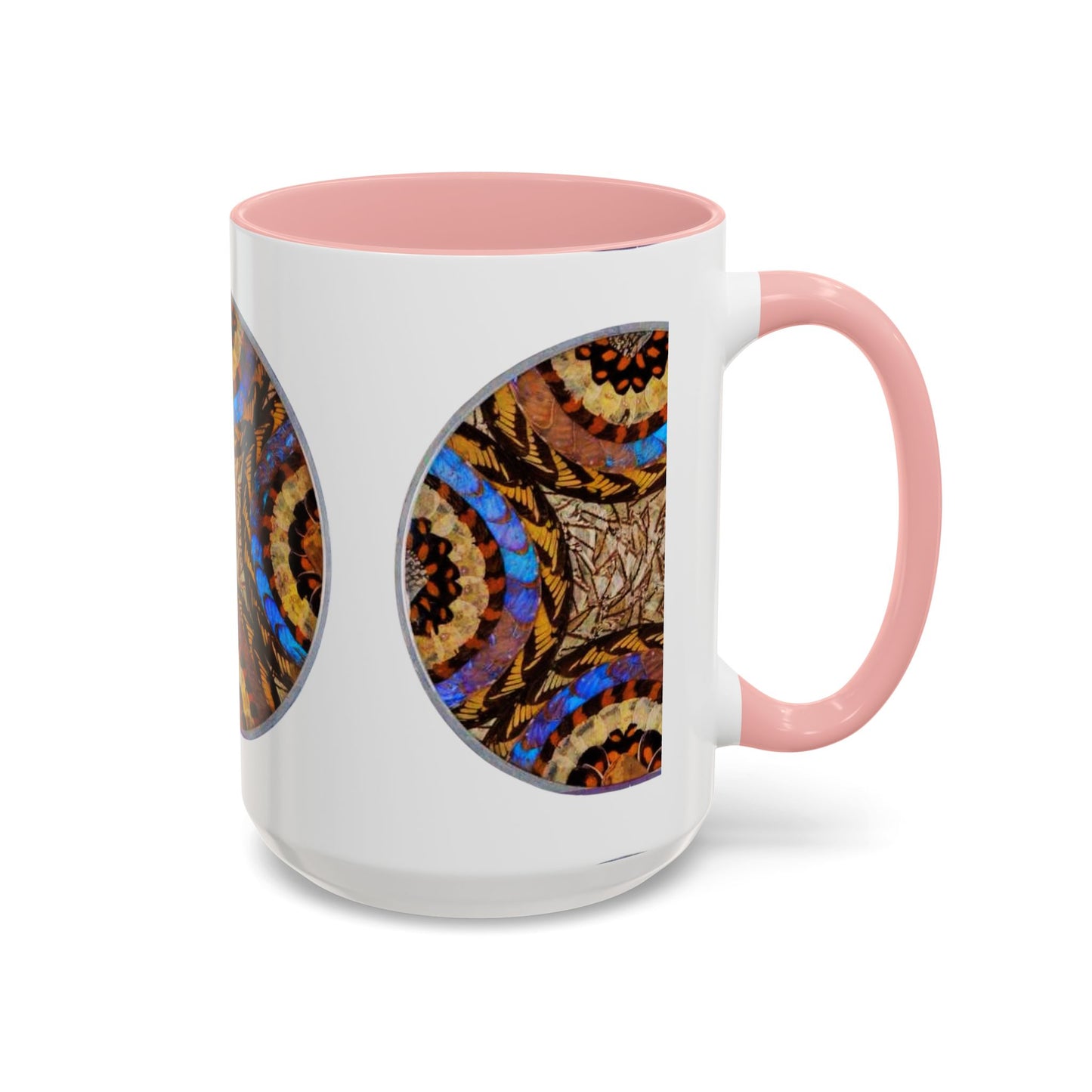 Accent Coffee Mug (11, 15oz), 8 Colors - Real Butterfly Wings Plate #3