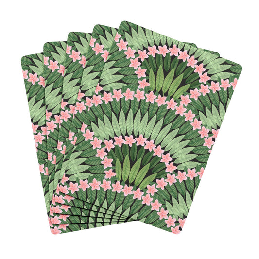 Poker Playing Cards -  Plumeria and Palms