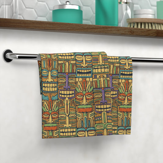 Face Towel - Colorful Tiki Party