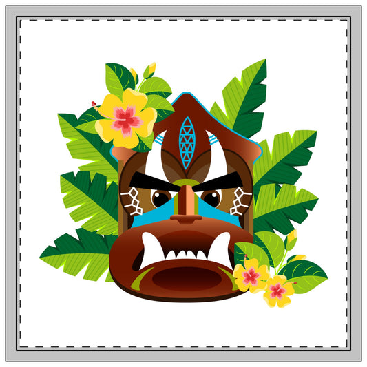 Tiki Boss Kimo Polyester Napkins | SET of 4 | Stylish Table Decor