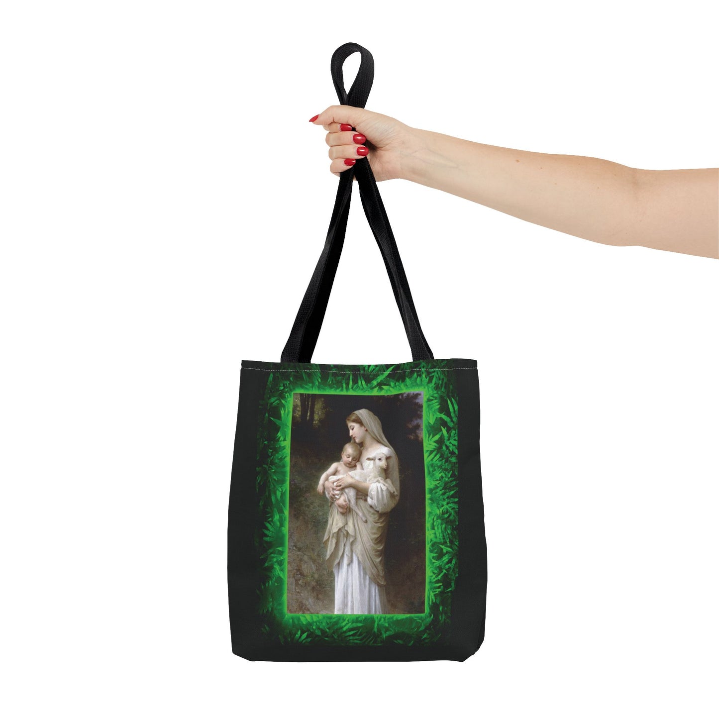 Religious Mary, Jesus and Lamb Tote Bag - 3 Sizes