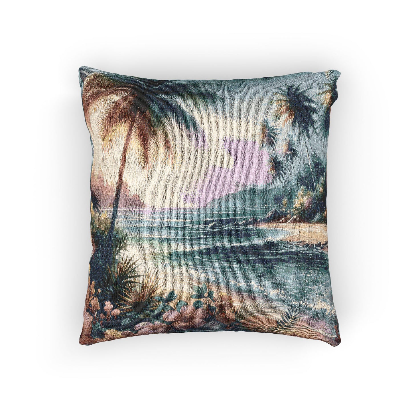 Woven Pillow, 17"W x 18"L ~ Bay of Peace