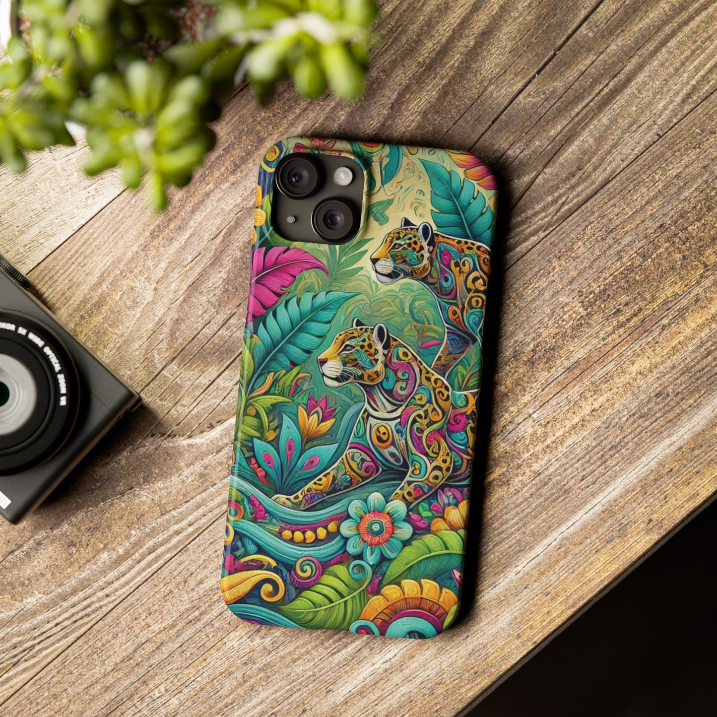 Slim Phone Cases - Jaguar Pop