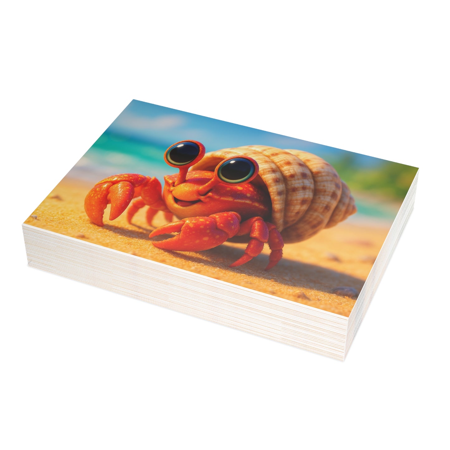 Baby Hermit Crab Postcard Bundle - Perfect for Ocean Lovers & Greetings!