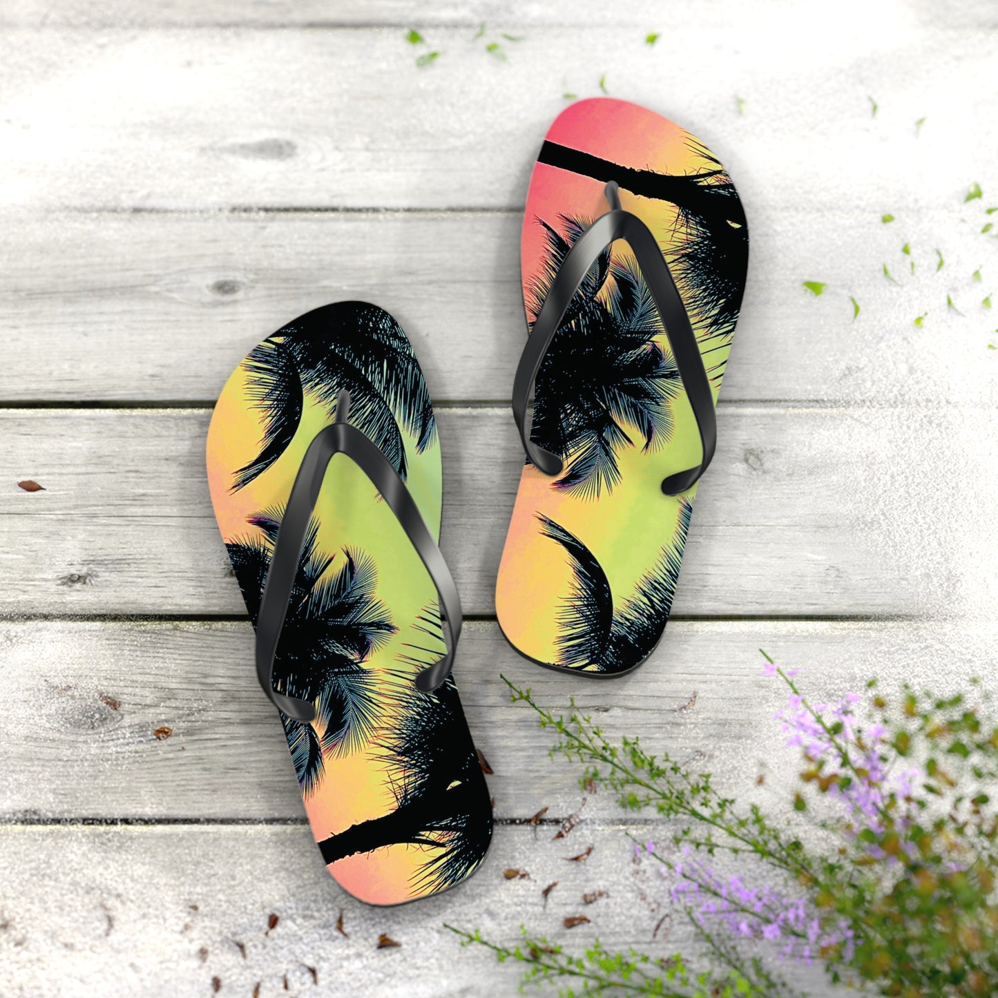 Flip Flops - Palm Glow Sangria