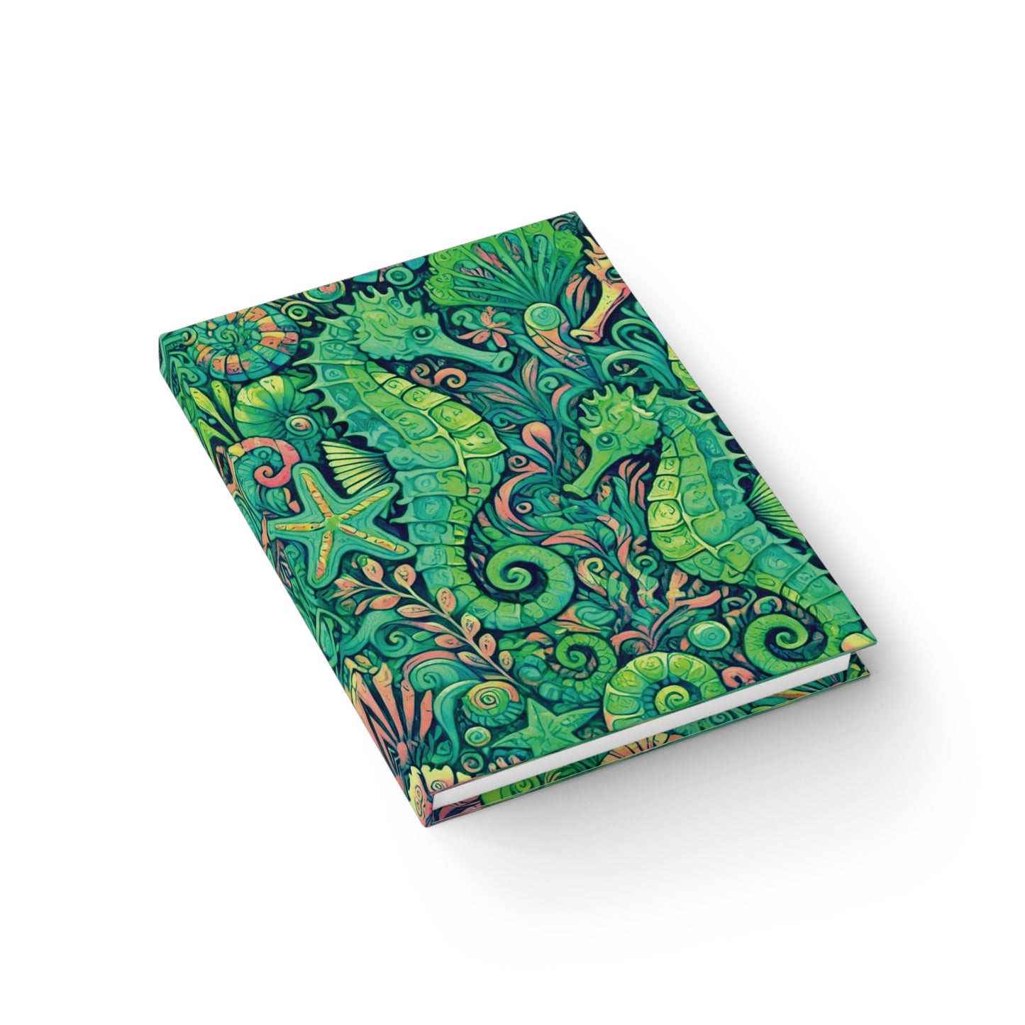 Seahorses/Hot Lime Journal - 5" x 7"