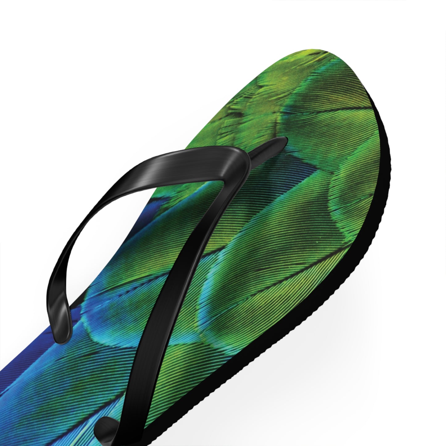 Flip Flops - Shimmering Peacock Plumes