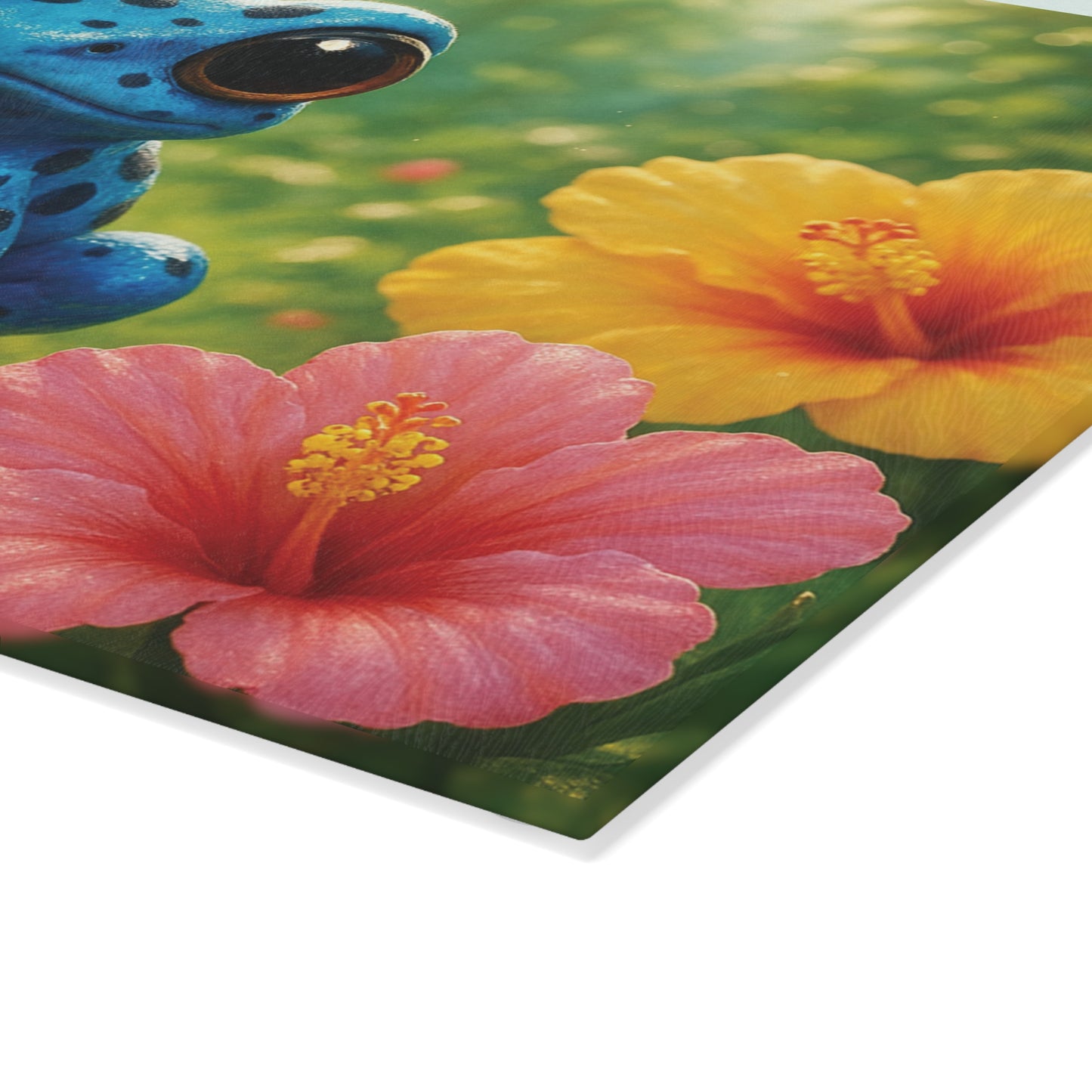 Glass Cutting Board, 2 sizes - Baby Tree Frog