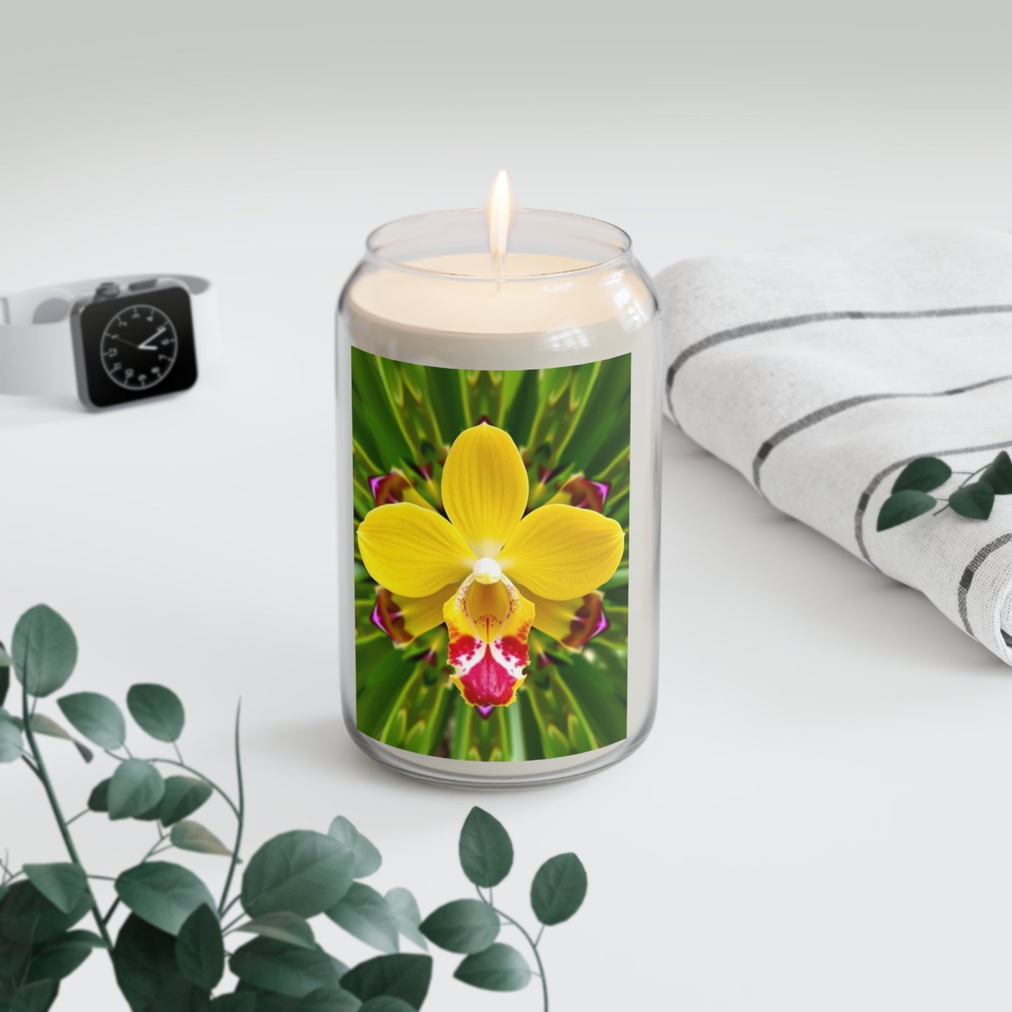 Scented Candle, 13.75oz - Yellow Orchid Kaleidoscope