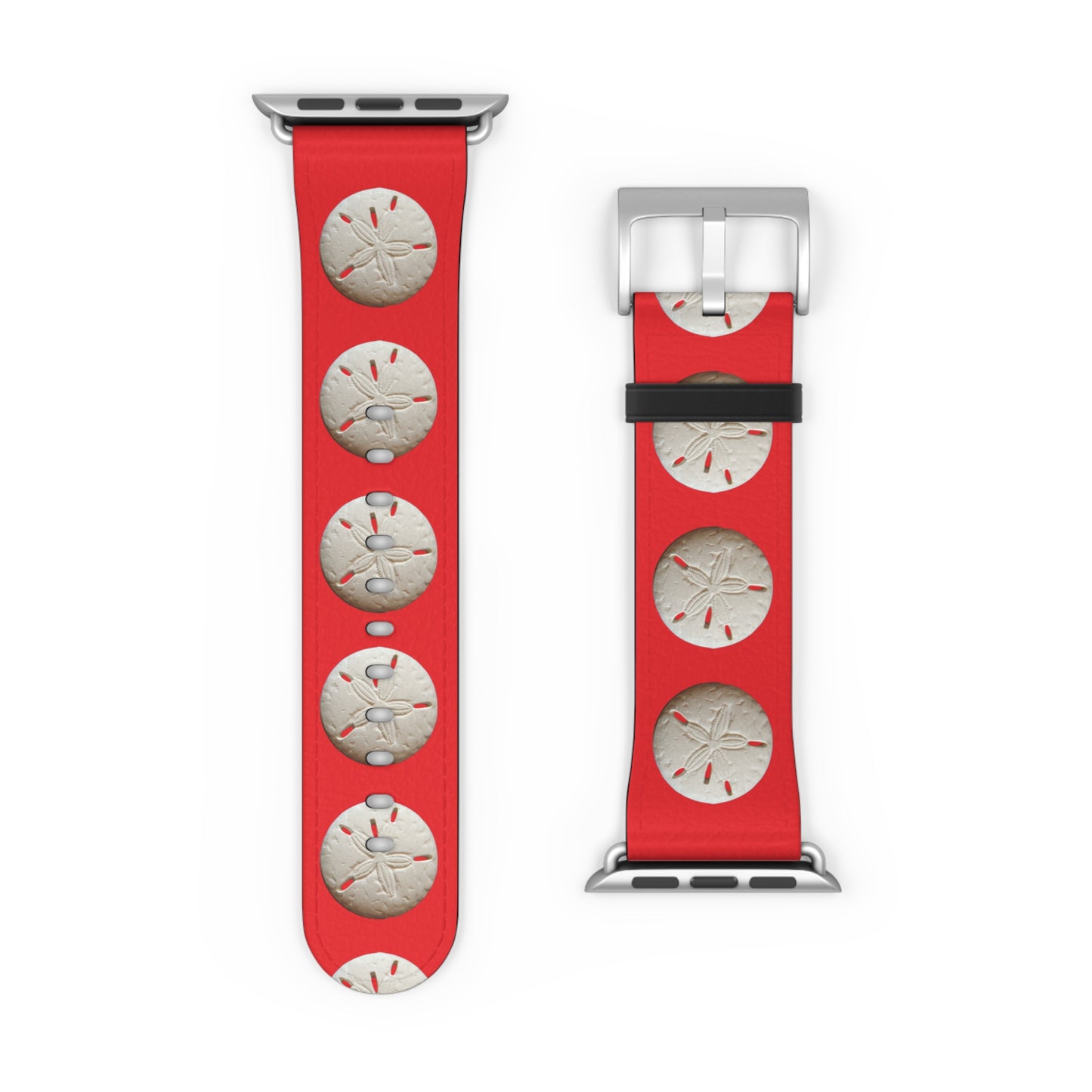 Apple Watch Band - Sand Dollar Parade, red