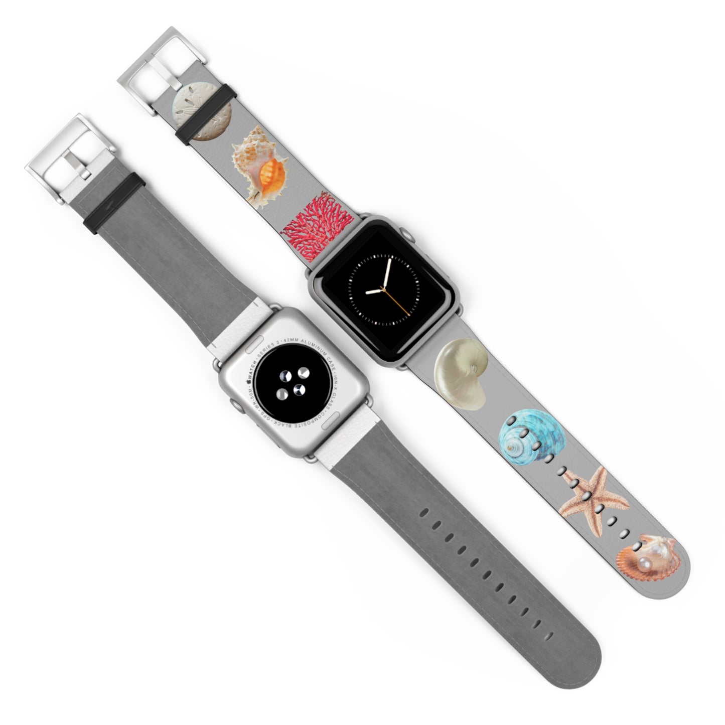 Apple Watch Band - Real Seashell Collection, lt.grey