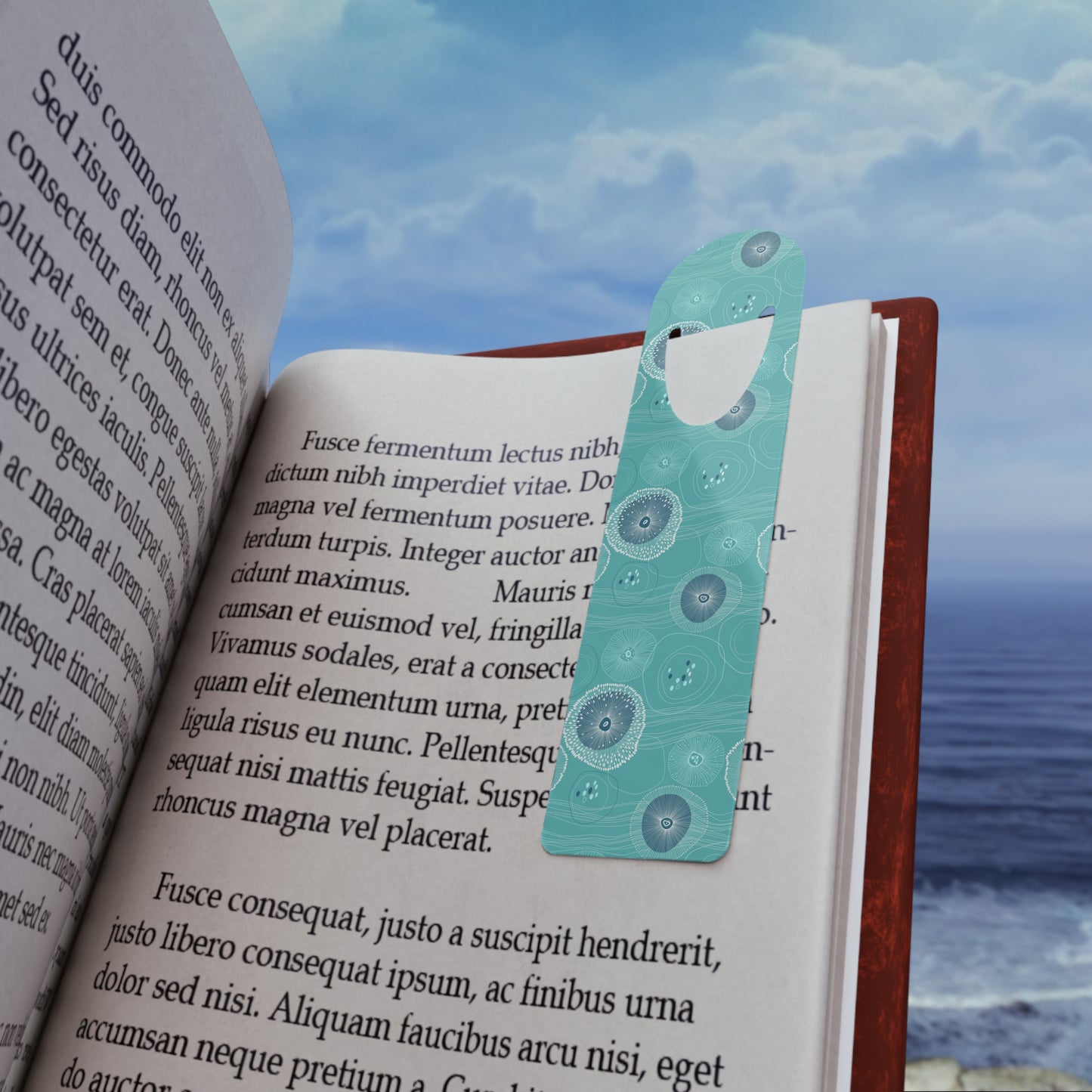 Bookmark - Aluminum, Plankton Drift Teal