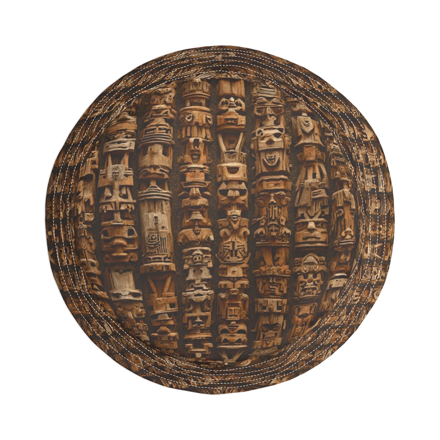 Tropical Polyester Bucket Hat, 2 Sizes - Ancient Tiki Totems