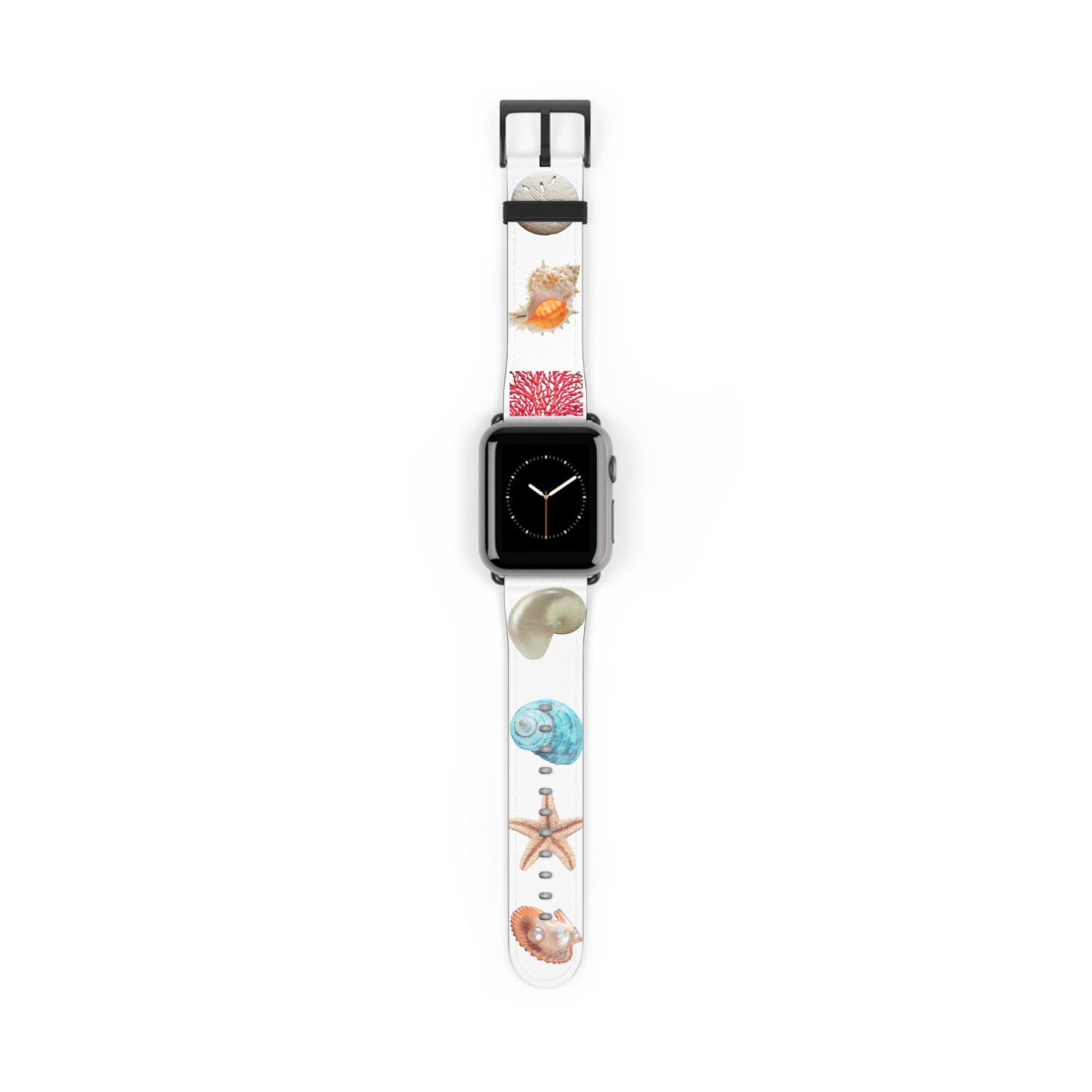 Apple Watch Band - Real Seashell Collection, white