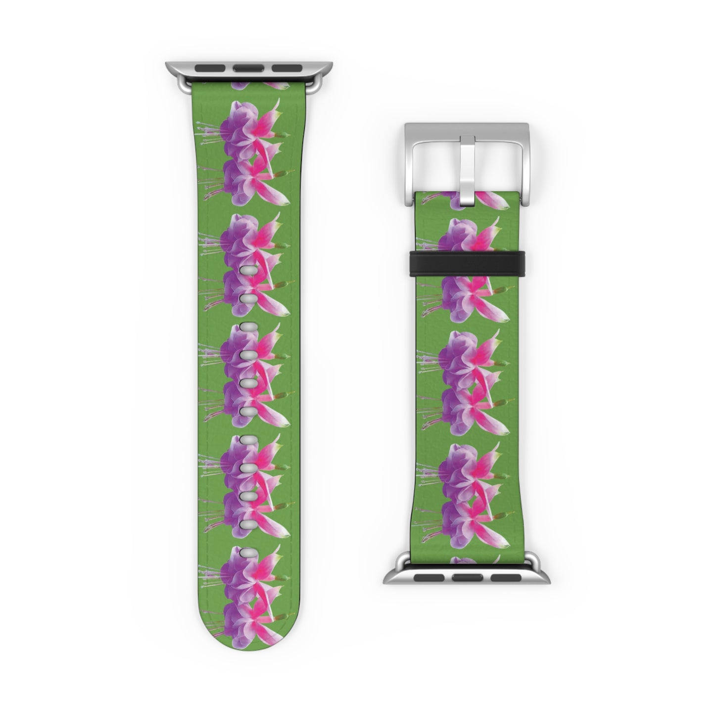 Apple Watch Band - Two Fuchsias, green