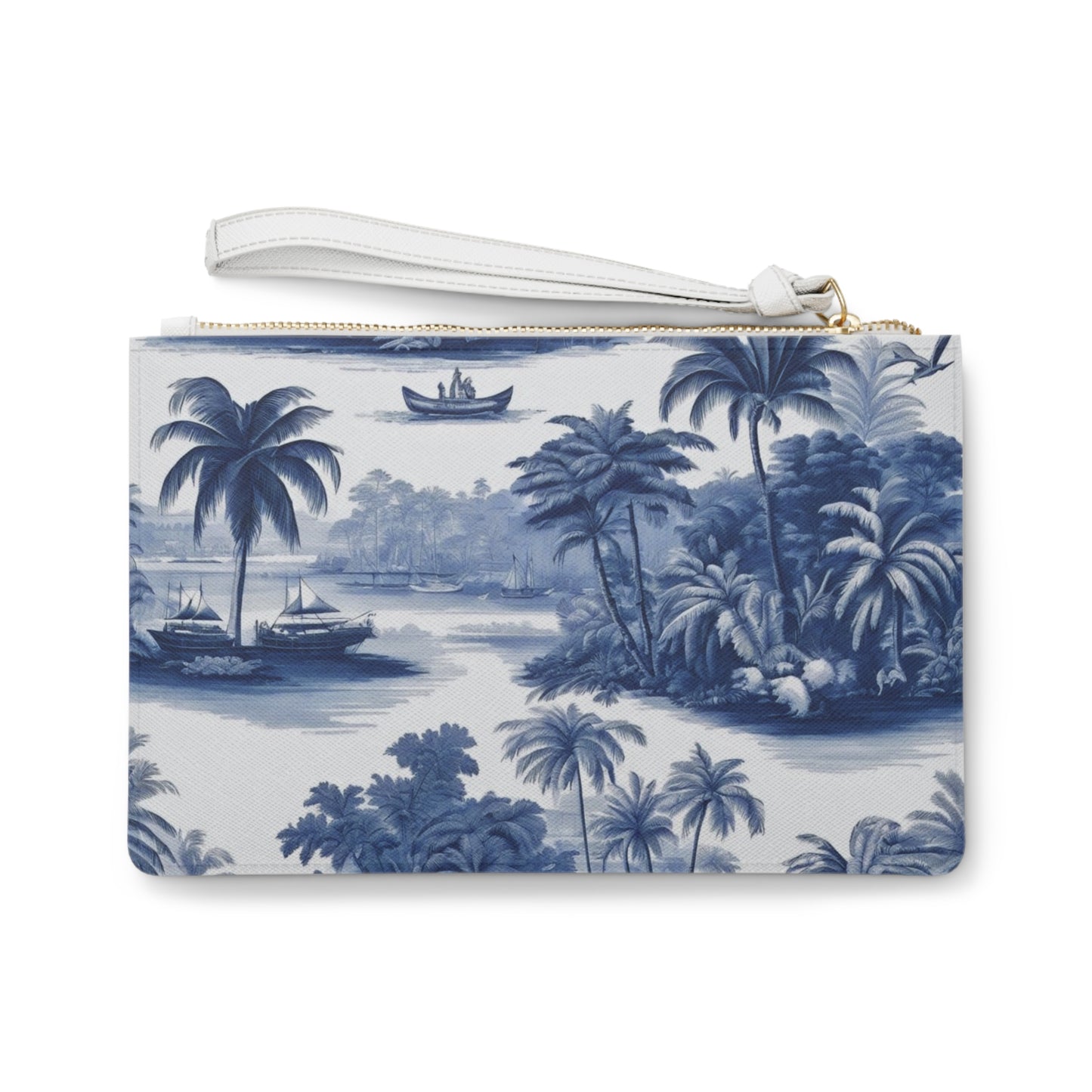 Tropical Faux Leather Clutch Bag - Perfect for Beach Adventures & Summer Vacations / My Last Voyage