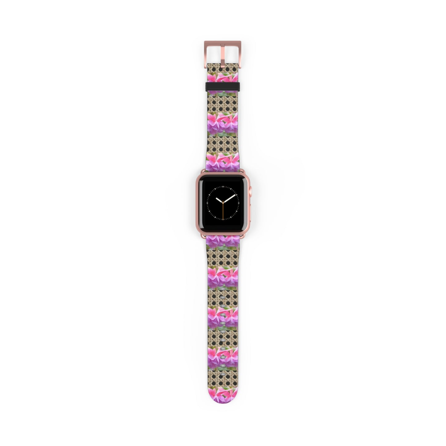 Apple Watch Band - Tropical Wicker and Two Fuchsias