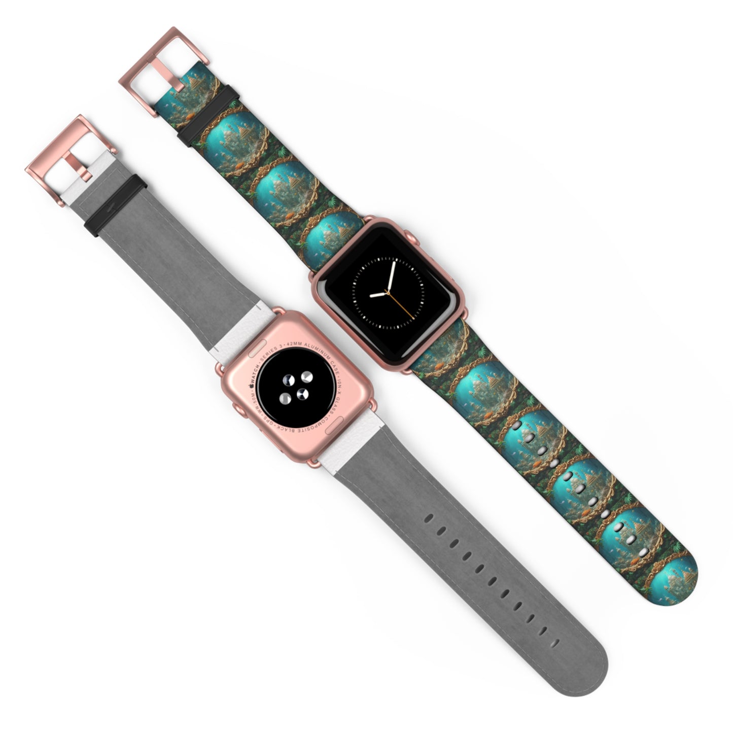 Apple Watch Band - Mermaid Palace, Aegean Sea, Vertical