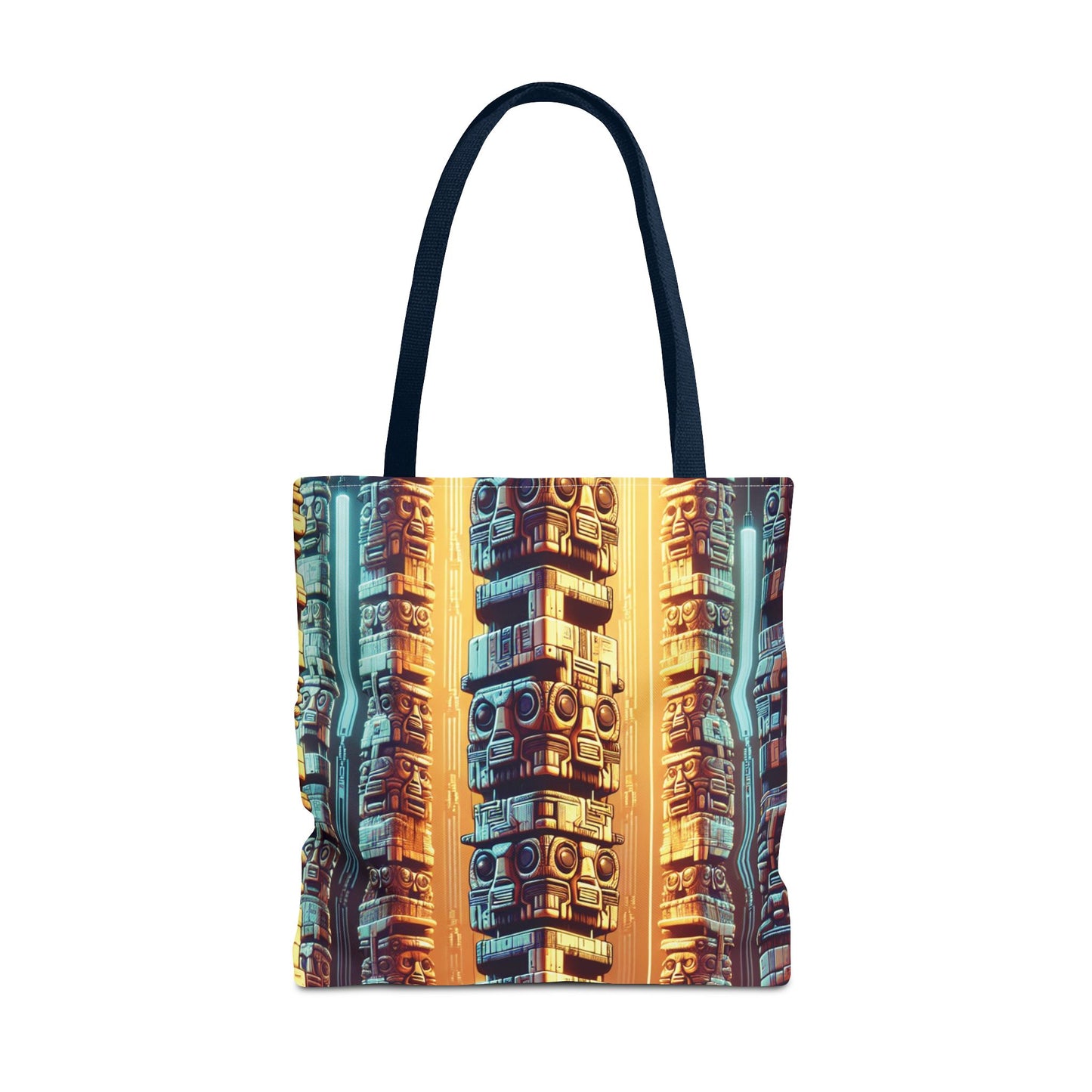 Techno Tiki Totems Tote Bag - 3 Sizes