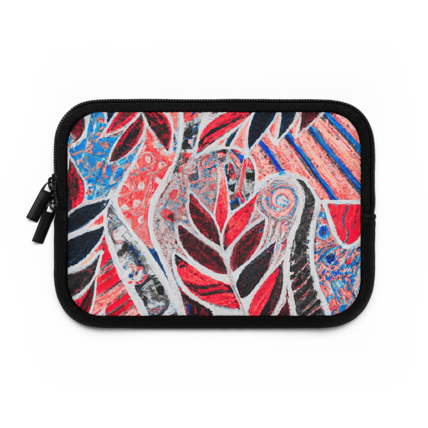 Tropical Laptop Sleeve, 5 Sizes - Perfect for Ocean Lovers & Students / Amazon Whimsy, Red