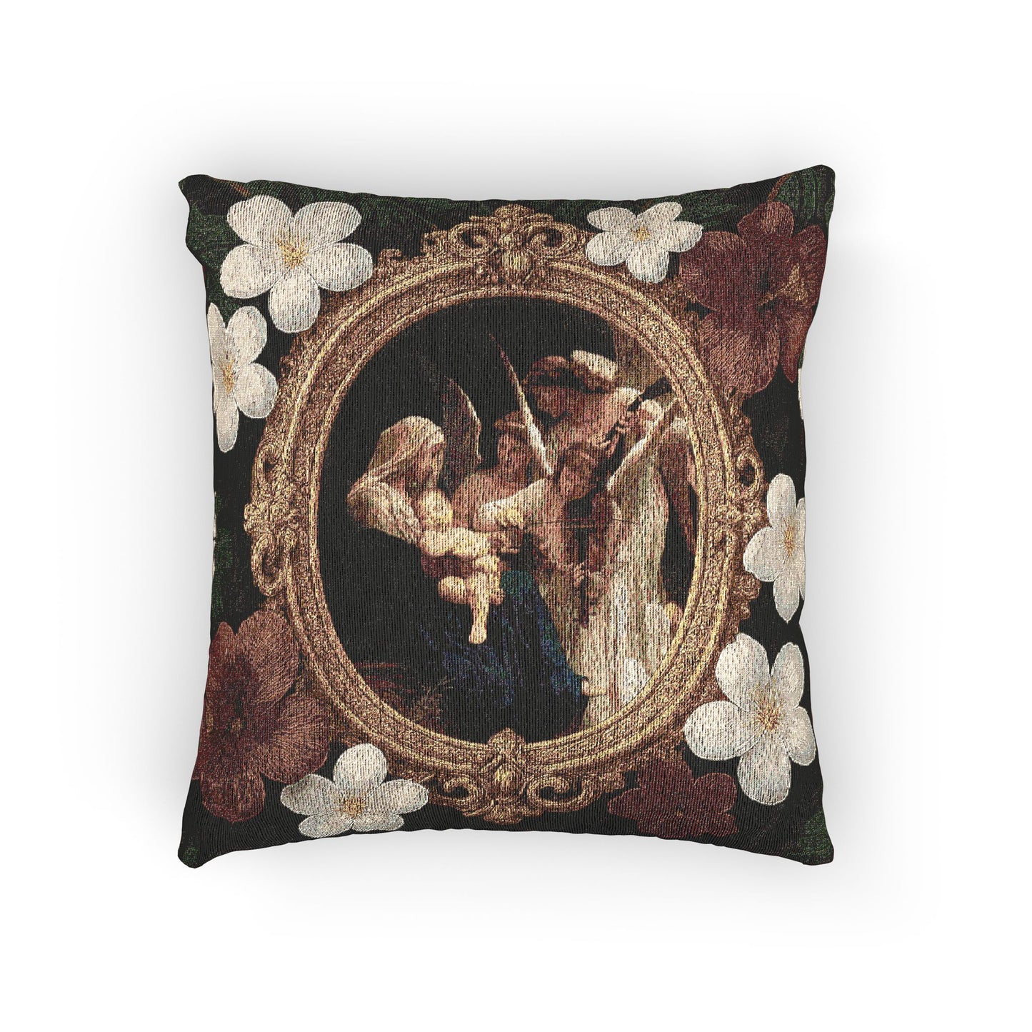Woven Pillow, 17"W x 18"L ~ Song of the Angels
