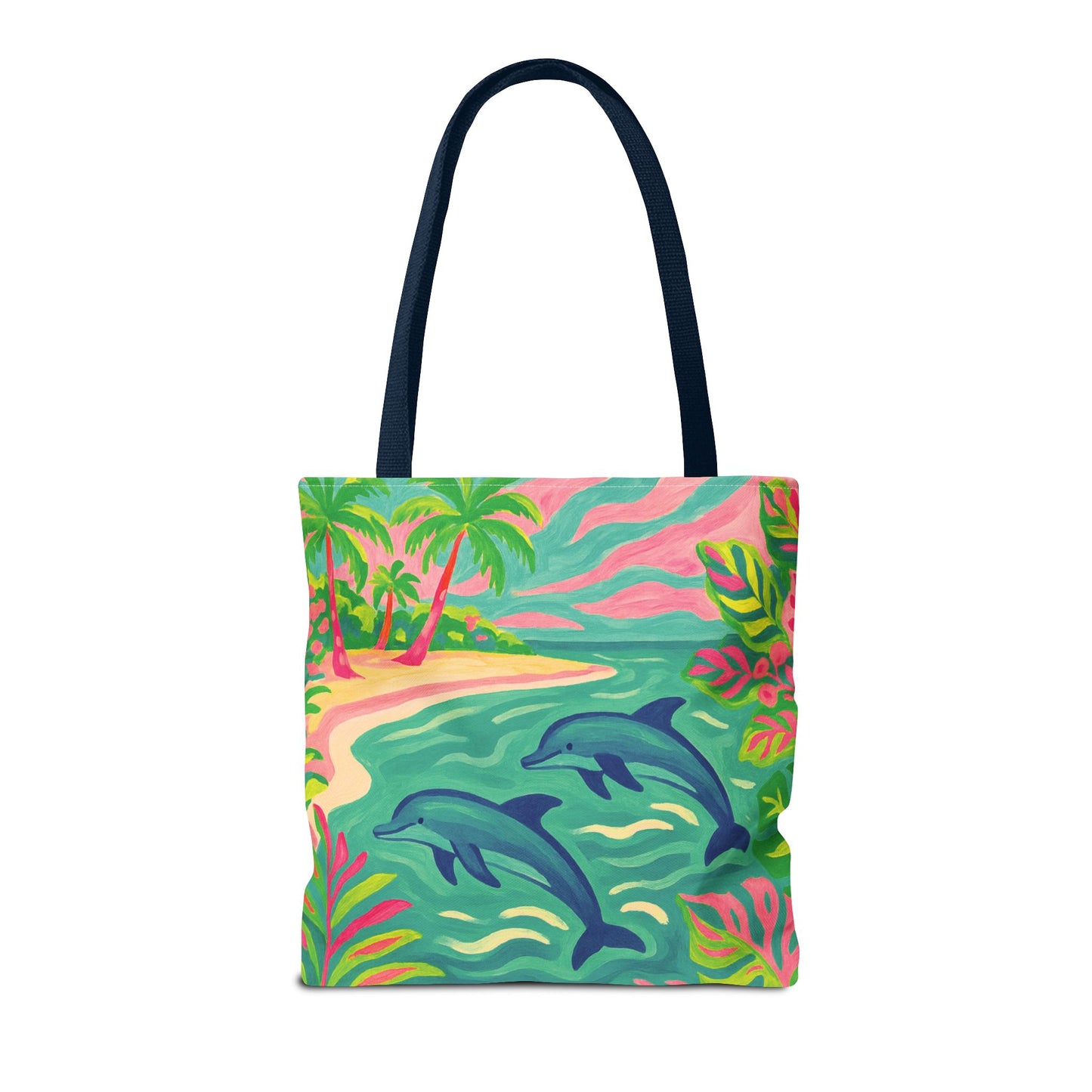 Jumping Dolphins Tote Bag - 3 Sizes