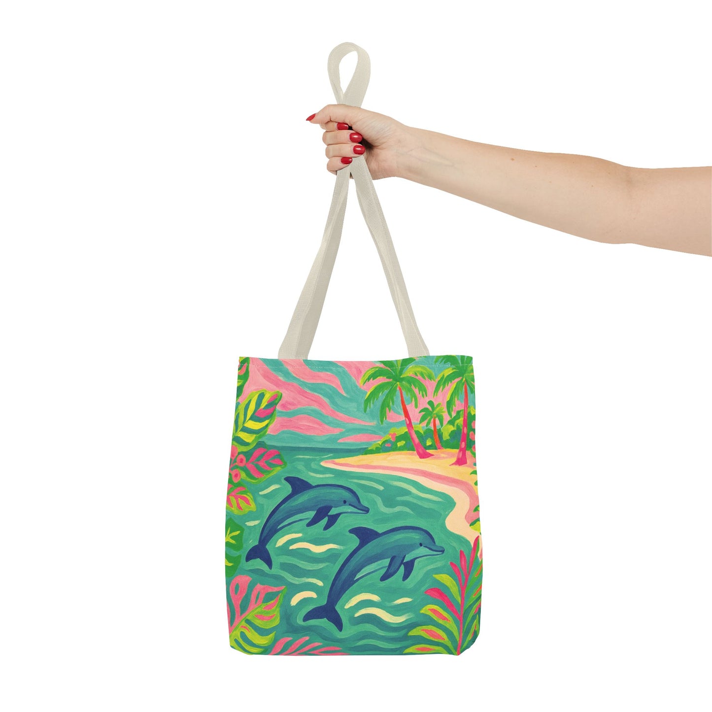 Jumping Dolphins Tote Bag - 3 Sizes