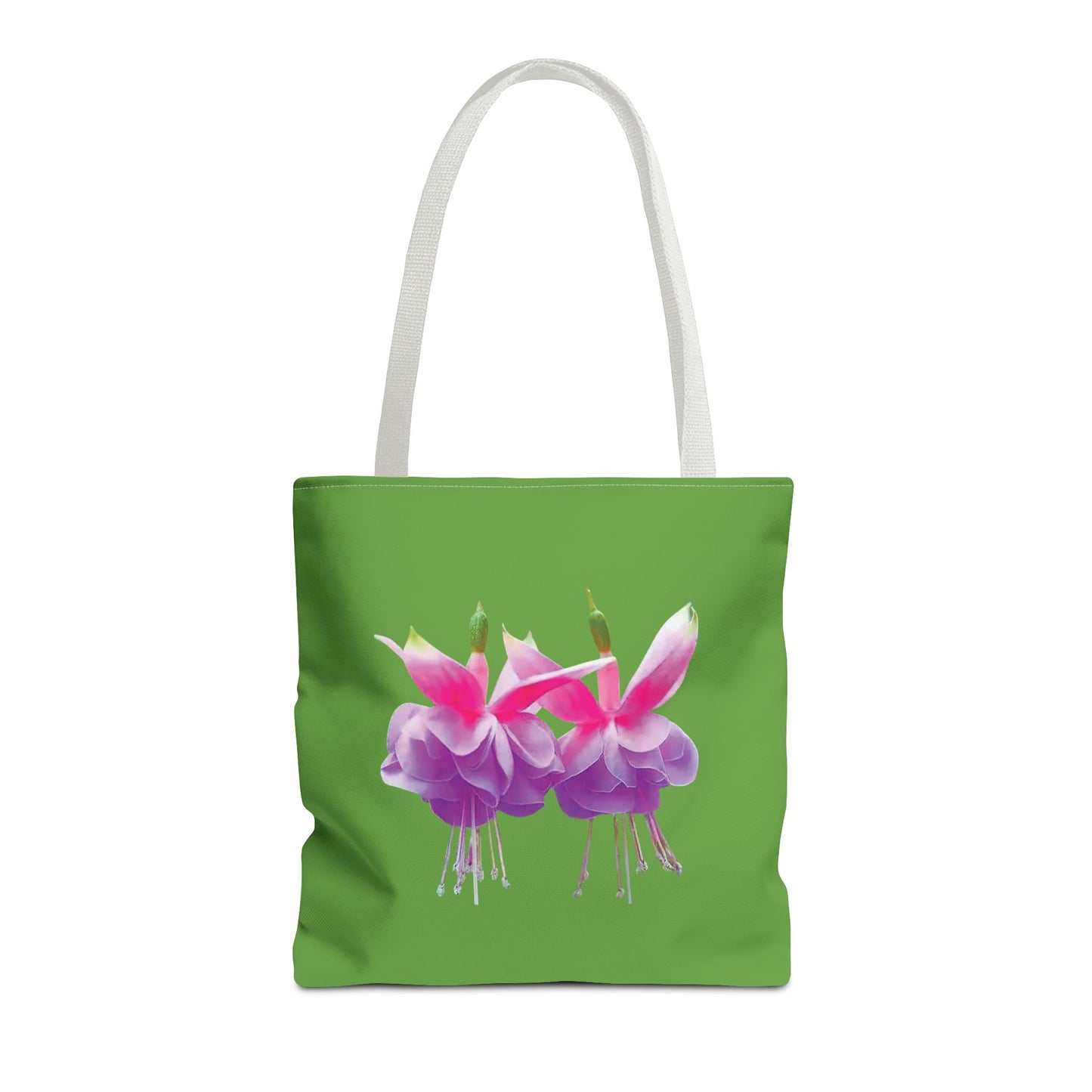 Tropical Real Two Fuchsias/Green Tote Bag - 3 Sizes