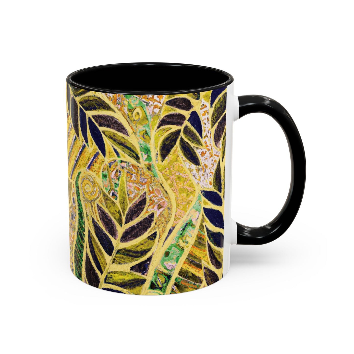 Accent Color Coffee Mug (11, 15oz), Amazon Whimsy/Yellow, Various Colors