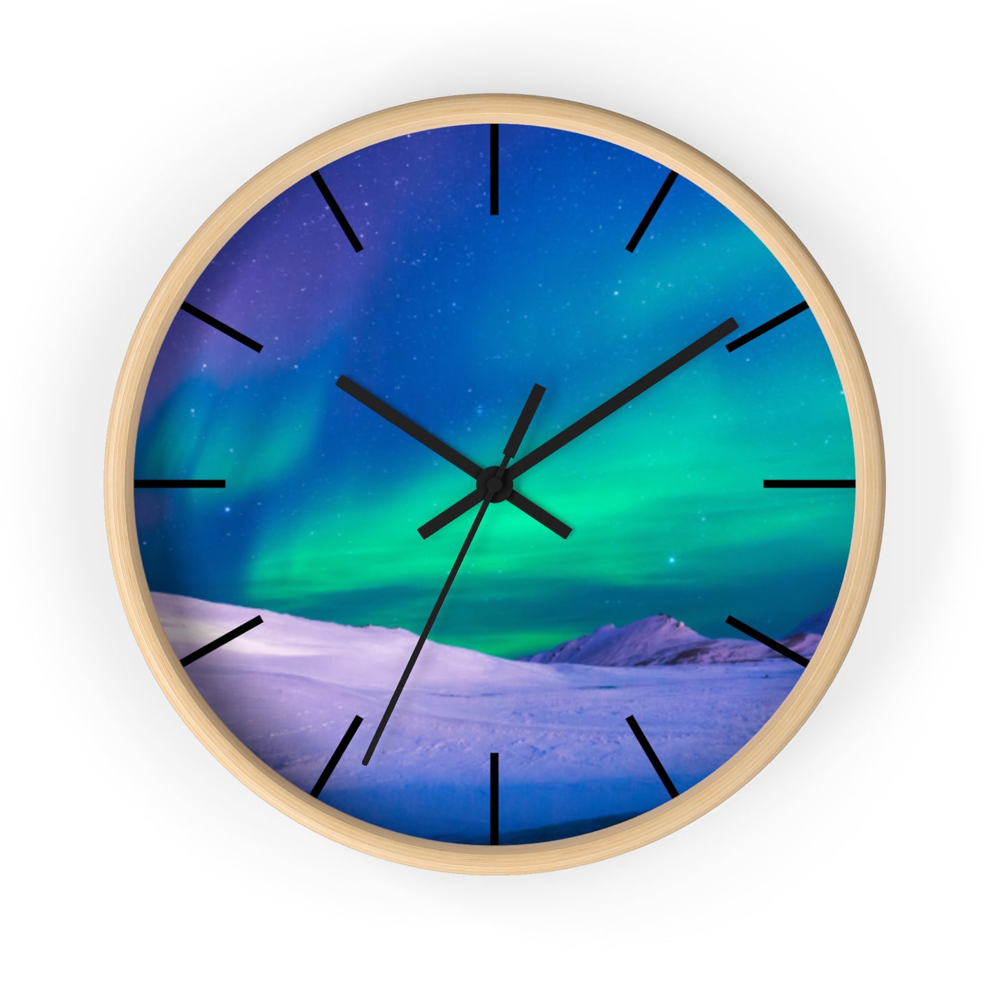 Wall Clock, Cold Ocean Lights/Peacock, Hands/Base Variants