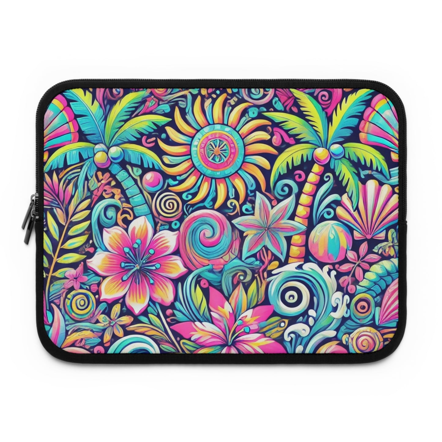 Tropical Laptop Sleeve, 5 Sizes - Perfect for Beach Lovers & Students / Happy Tropics