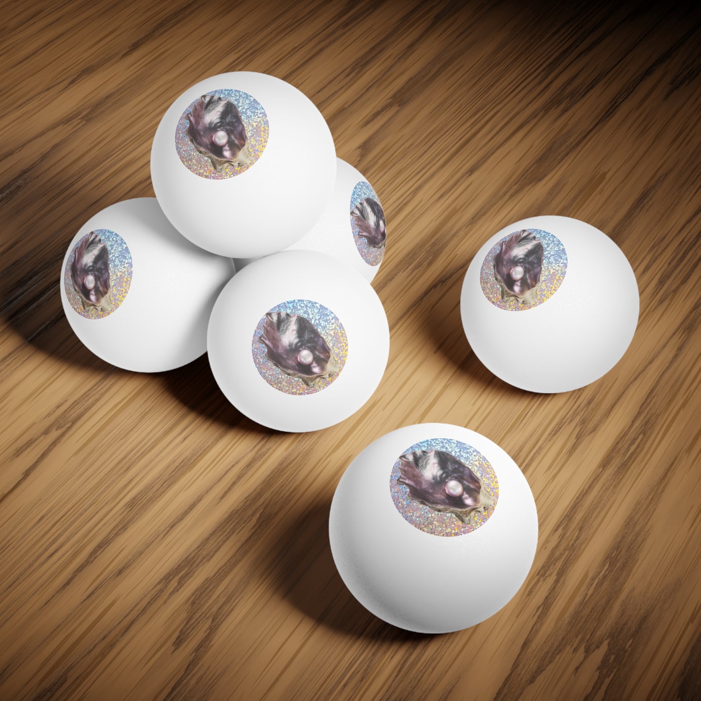 Tropical Paradise Ping Pong Balls - 6 Pack with Disco Lavender Pearl