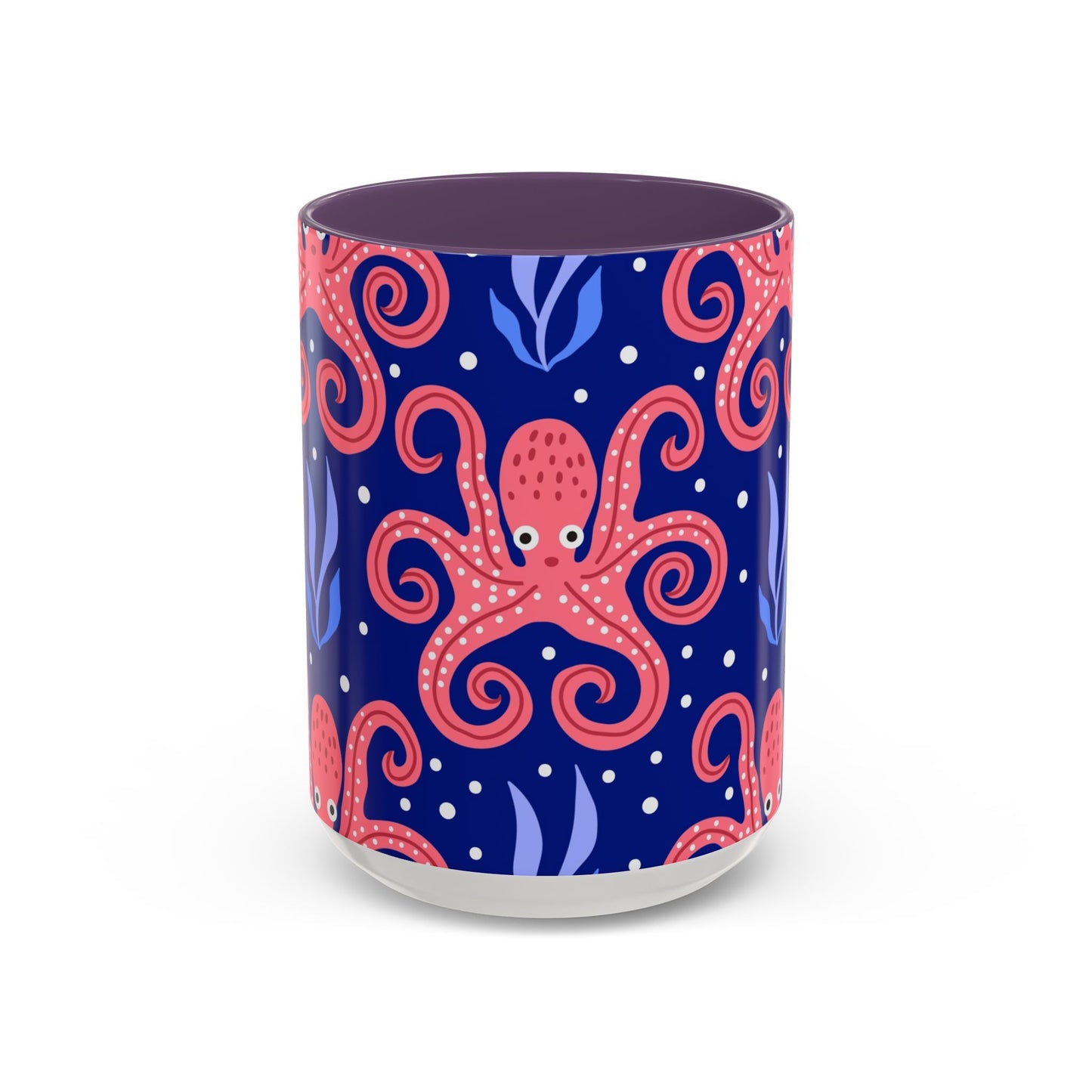 Accent Coffee Mug (11, 15oz), Tentacle Twist Octopus / Various Colors