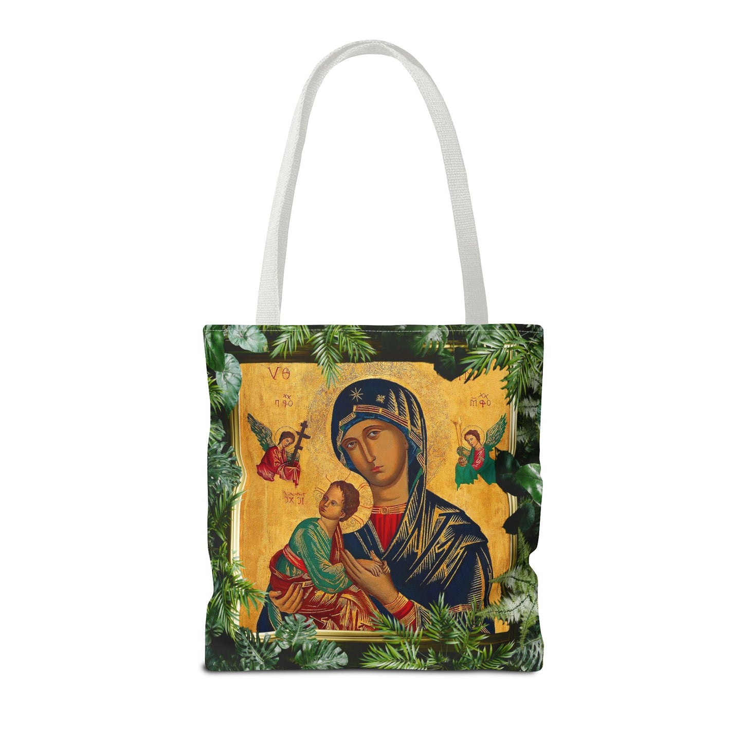 Religious Our Lady of Perpetual Help Tropical Tote Bag - 3 Sizes