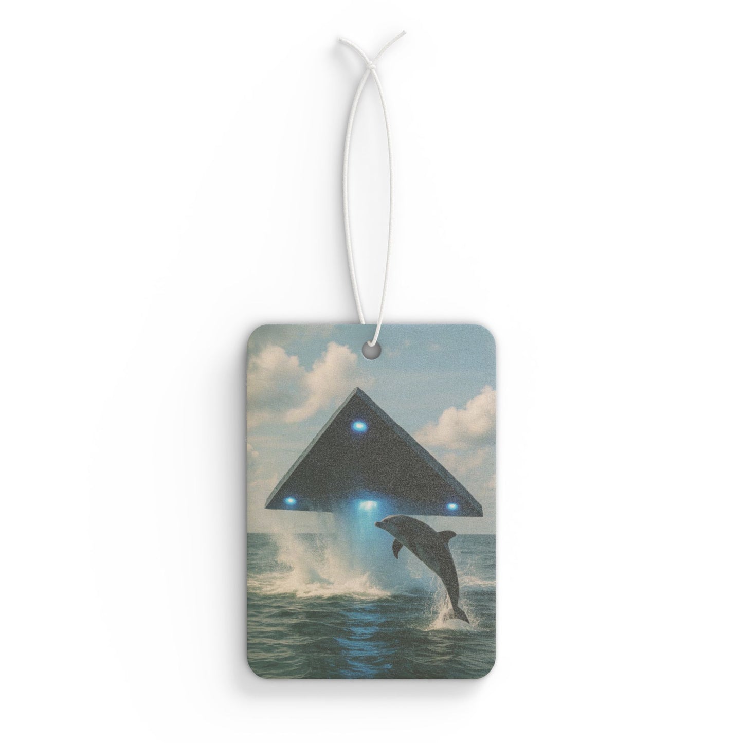 UFO and Dolphin Car Air Freshener - Vibrant Tropical Aromatic Décor
