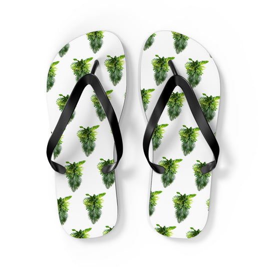 Flip Flops - Palm Frond Cascade
