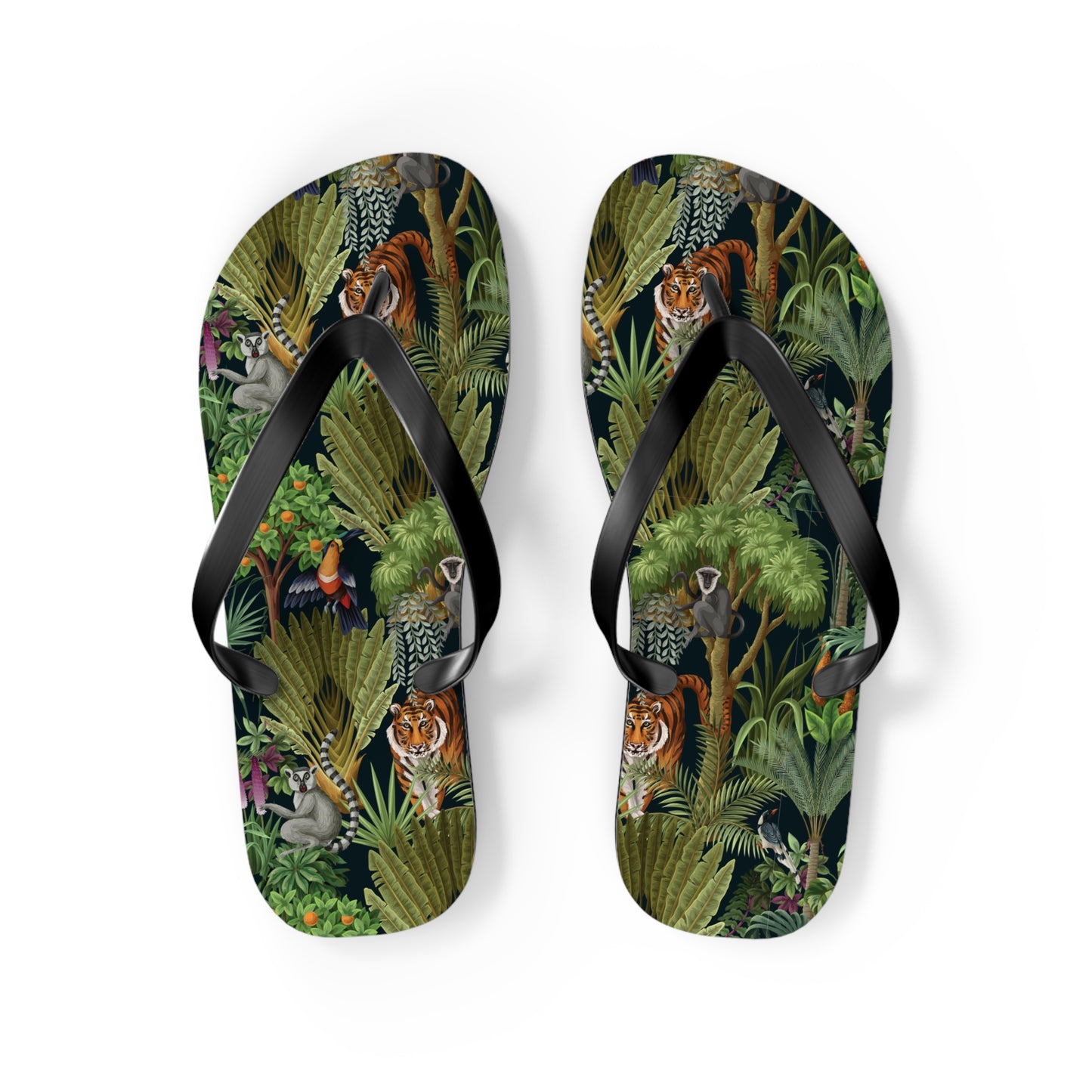 Flip Flops - Tiger Haven, Midnight