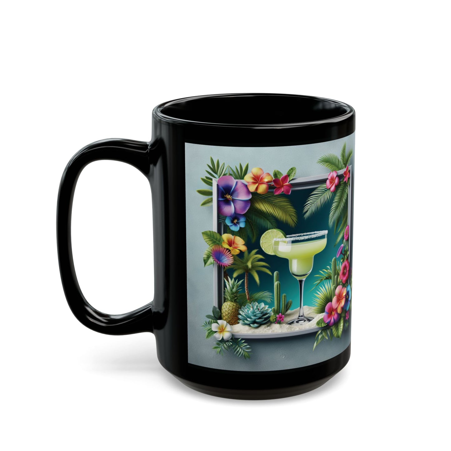 Black Coffee Mug - Tropical Margarita