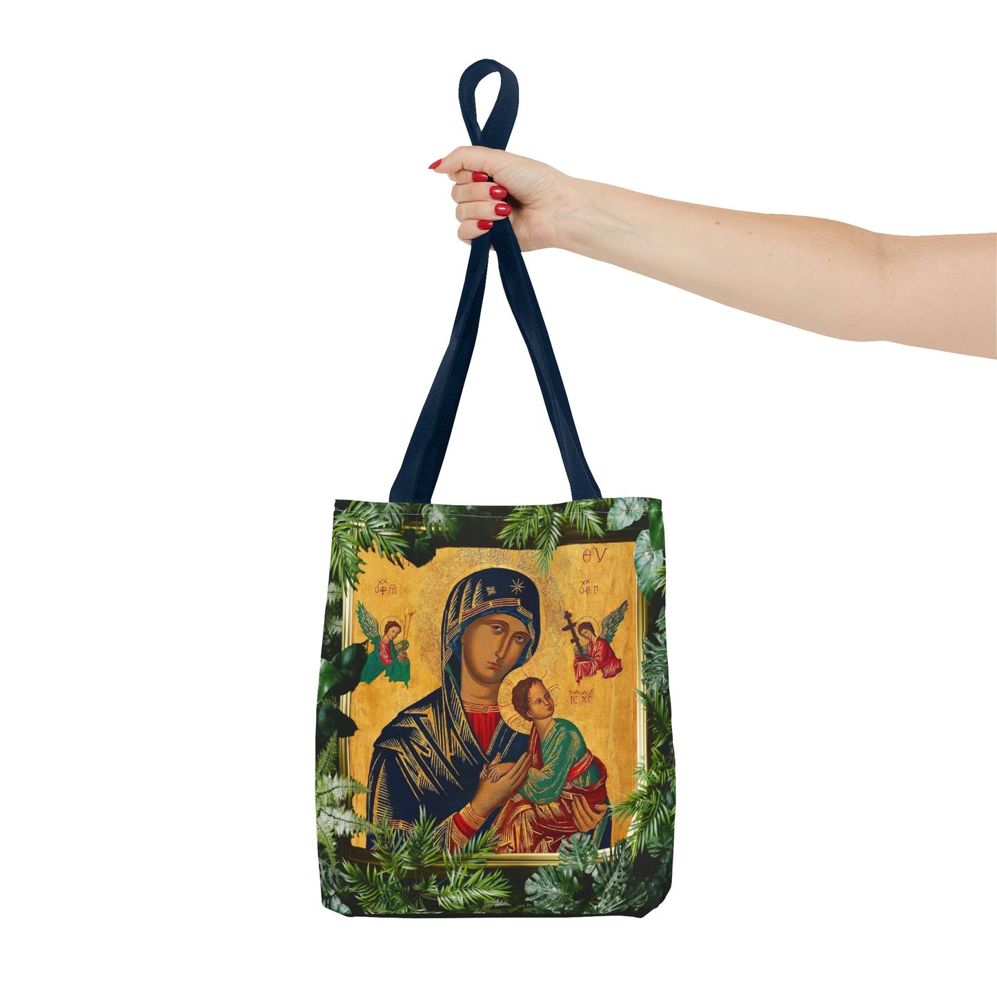 Religious Our Lady of Perpetual Help Tropical Tote Bag - 3 Sizes