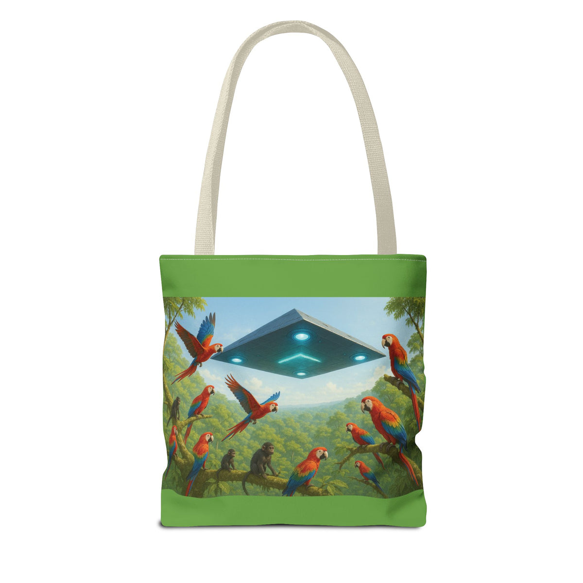 UFO and Macaws Tote Bag - 3 Sizes