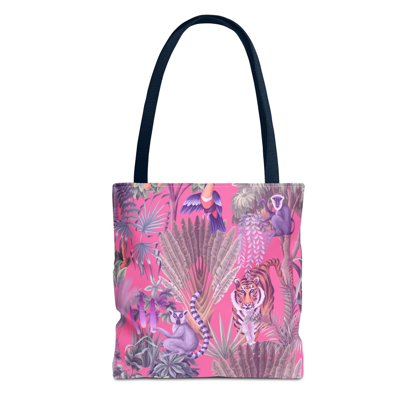 Tiger Haven, Pink Tote Bag - 3 Sizes