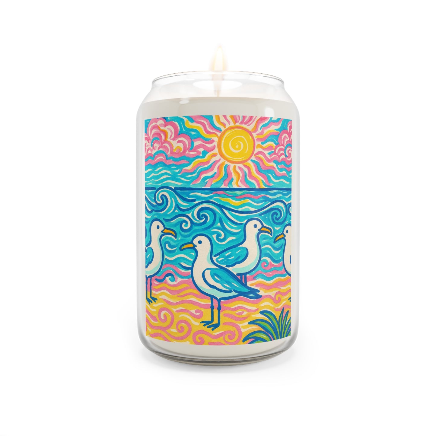 Scented Candle, 13.75oz - Tropical Beach Seagulls
